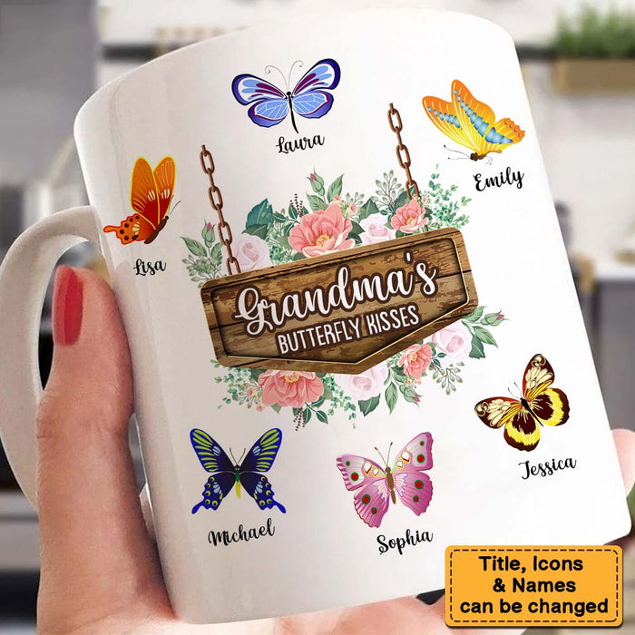 Grandma's Butterfly Kisses Mug