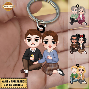 Gift For Couple - Personalized Keychain - Couple Keychain - Couple Gift