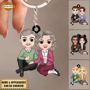 Gift For Couple - Personalized Keychain - Couple Keychain - Couple Gift