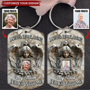 Angel Wings - Personalized Memorial Keychain