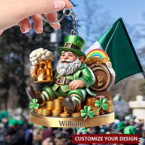 Custom Name Ireland Gift - Personalized Keychain