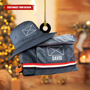 Personalized Postal Worker Ornament - Custom Postal Worker Ornament