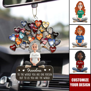 Mom To The World - Personalized Acrylic Ornament