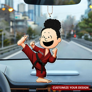 Personalized Gifts For Karate Lover Car Ornament