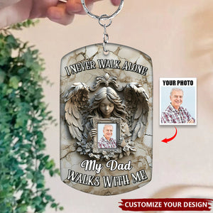 Angel Wings - Personalized Memorial Keychain