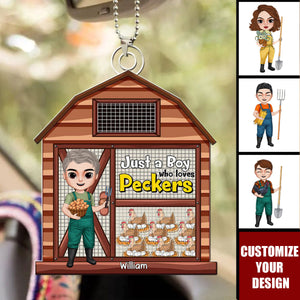 Personalized Gifts For Farmer Acrylic Ornament Chicken Coop