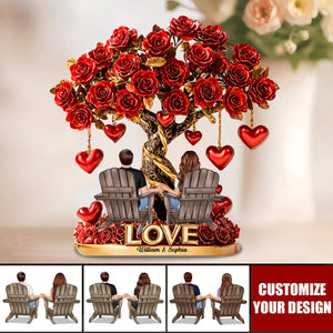 Tree Of Love - Personalized Couple Acrylic Plaque
