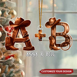 Personalized Letter Gifts For Couple Acrylic Ornament