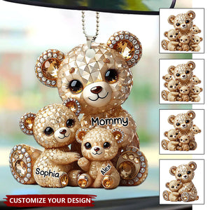 I Love You - Personalized Mother Car Ornament