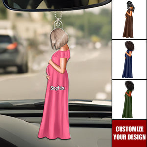 Custom Gift For Expecting Moms - Personalized Acrylic Ornament