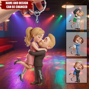 Love Since Day One - Personalized Keychain, Gift For Husband Wife, Anniversary