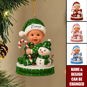 Baby First Christmas Ornament, Personalized Name 2026 Ornament