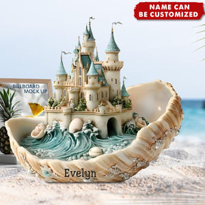 Seashell Castle Souvenir Gift - Personalized Sea Lover Acrylic Plaque