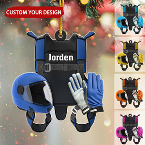 Skydiving Suit Personalized Christmas Ornament, Gift For Skydiving Lover