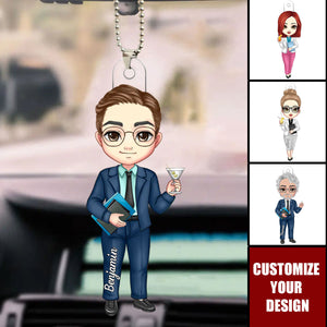 Cartoon Fashion Teacher - Personalized Acrylic Ornament, Back to School Teacher's Day Gift for Teacher