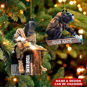 Personalized Welder Ornament - Custom Welding Ornament