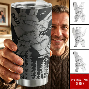 Father's Day Gifts, Forest With Kids' Names - Personalized 20oz Tumbler