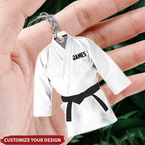 Karate Belt - Personalized Acrylic Keychain, Gift For Karate Practitione