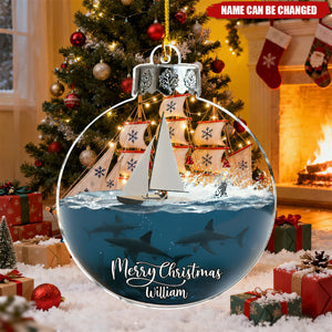 Love Boating - Personalized Boating Ornament