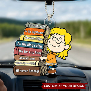 Custom Favorite Book Title - Personalized Acrylic Ornament, Gift For Book Lovers