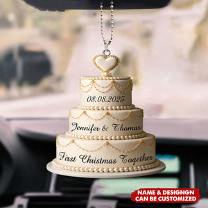 Our Love Story, Freshly Baked - Personalized Acrylic Car Ornament