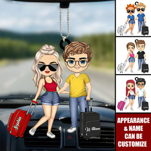 Our Adventure Travel Couples - Personalized Acrylic Car Ornament