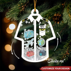 The Only Six Pack I'll Ever Need Pilot - Personalized Shaker Ornament, Gift For Pilot