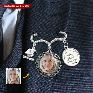 Personalized Antique Graduation Cap Memorial Tassel Brooch Pin with Photo Charm Grad Ceremony Sympathy Gift for Class of 2025 Graduates