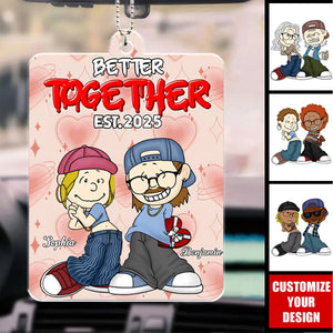 Couple Better Together - Personalized Car Ornament