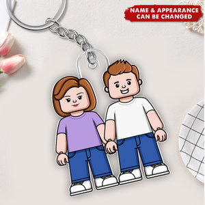 Couple Together - Personalized Keychain