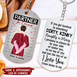 Personalized Gifts For Couple - Stainless Steel Engraved Keychain