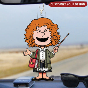 Teacher Life - Personalized Acrylic Car Ornament, Gift For Teachers
