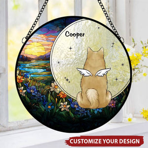 Forever In My Heart - Memorial Personalized Stained Glass Window Ornament