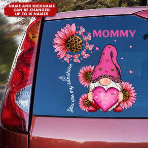Leopard Grandma Mom Butterfly Kids - Personalized Decal, Gift For Grandma/ Mom, Leopard Grandma Decal