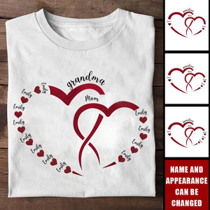 Love Begins With Her, And Grows With Us - Personalized Shirt- Mother's Day, Gift For Mom, Grandma