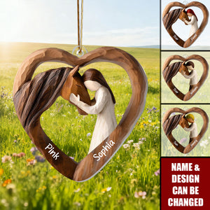 Equestrian Bond - Personalized 1-Layer Acrylic Ornament