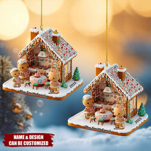 Ginger Bread Family - Personalized Family Ornament