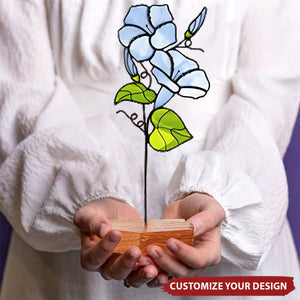 Stained Flower - Personalized Mother Day Gift Plaque