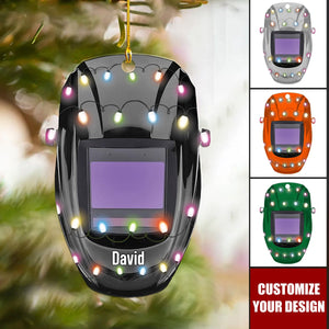 Custom Welder Helmets Ornament - Personalized Welder Ornament