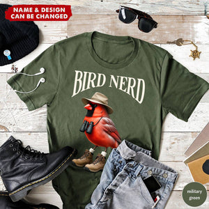 Bird Nerd Funny Bird Watcher Personalized T-shirt
