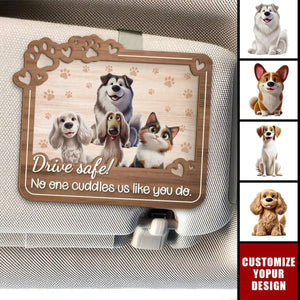 We're Watching You - Dog & Cat Personalized Car Visor Clip, Gift For Pet Owners, Pet Lovers