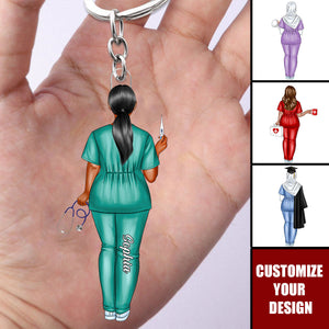 Custom Idea For Nurse Doctor - Personalized Acrylic Keychain