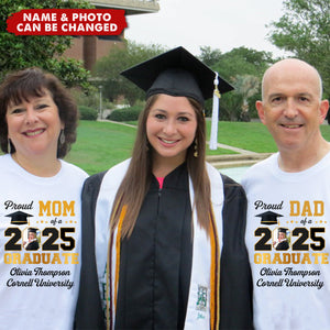 Custom Photo Congratulations On Your Graduation - Family Personalized T-shirt