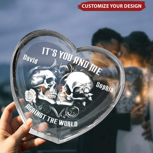 You & Me, Till The End Of Time - Couple Personalized Acrylic Plaque