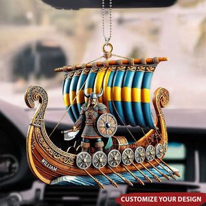 Personalized Ship Car Ornament - Unique Christmas Gift For History Enthusiasts