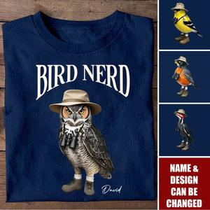 Bird Nerd Funny Bird Watcher Personalized T-shirt