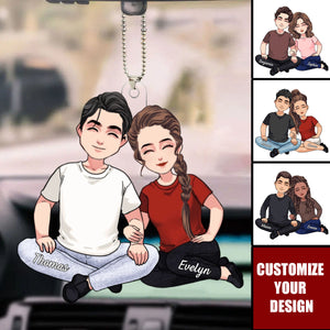 You Are My Missing Piece - Couple Personalized Acrylic Car Ornament