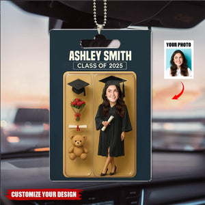 Custom Photo Graduate Personalized Acrylic Car Ornament