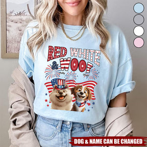 Red White Woof - Personalized Shirt