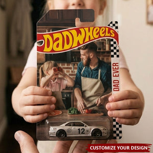 Personalized HotWheels Packaging for Dad, Fathers Day Custom Collector Gift
